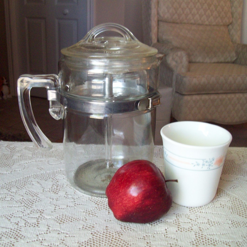 Pyrex Coffee Pot Early pyrex all glass coffee percolator p