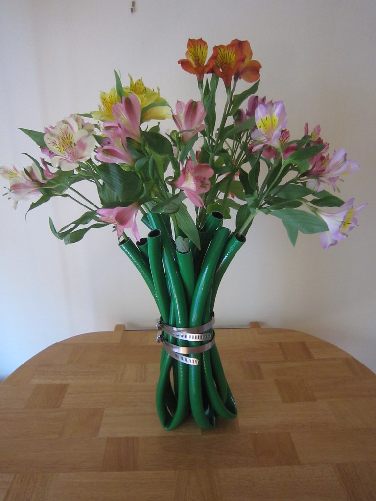 Kate's vase kate made me this vase out of garden hose....s… Flickr