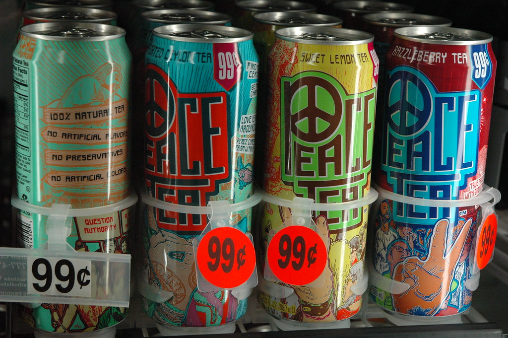 Peace Tea packaging, 99 cents, U District, Seattle, Washin… Flickr