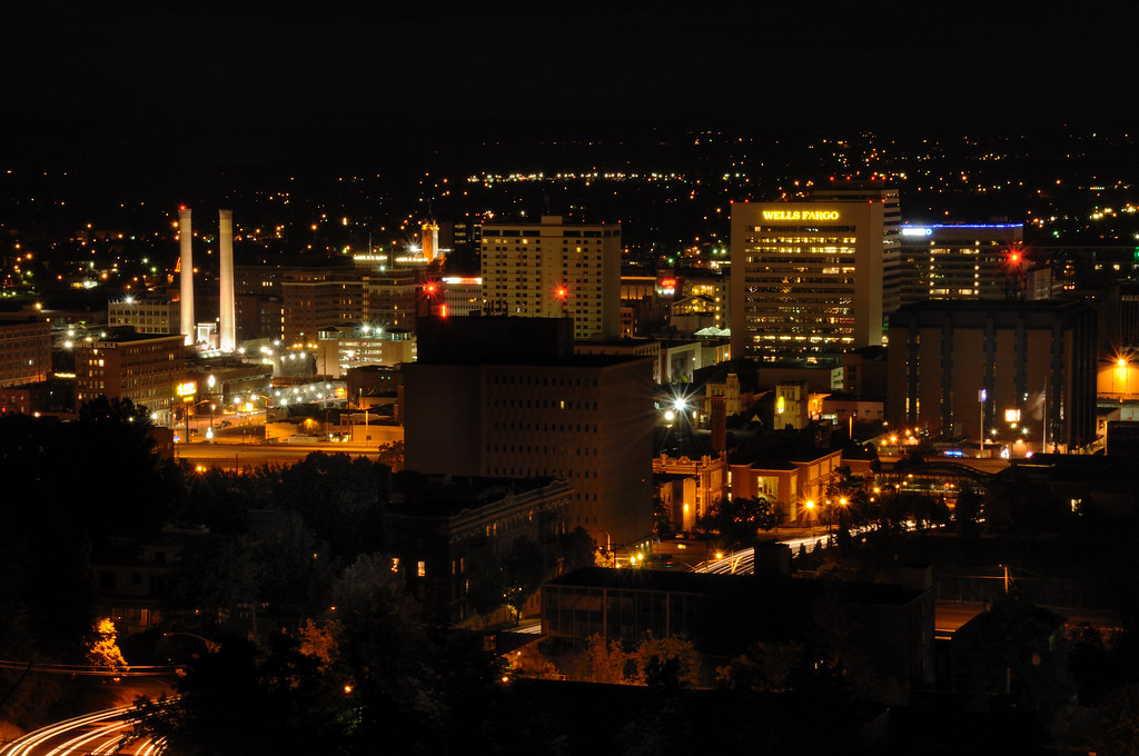 Spokane Night Jeff Maurer Flickr