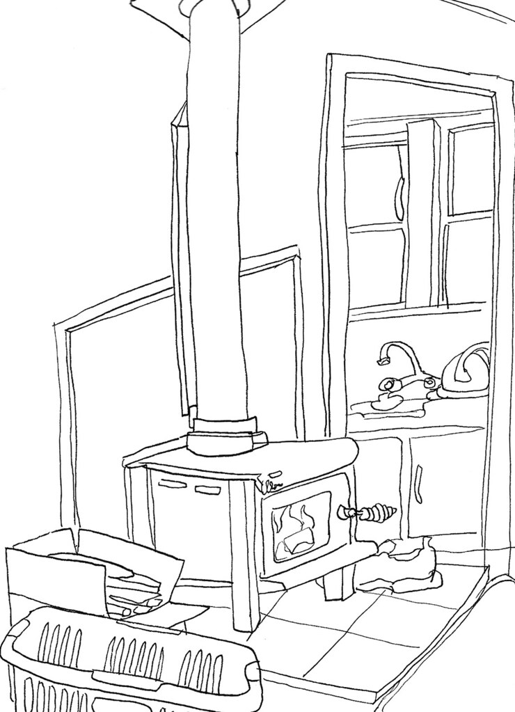 home lazy sketch from the couch! wellington, new zealand Flickr