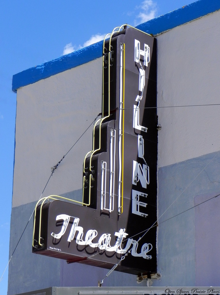 Hiline Theater Sign, Rudyard, MT The hiline theater was … Flickr