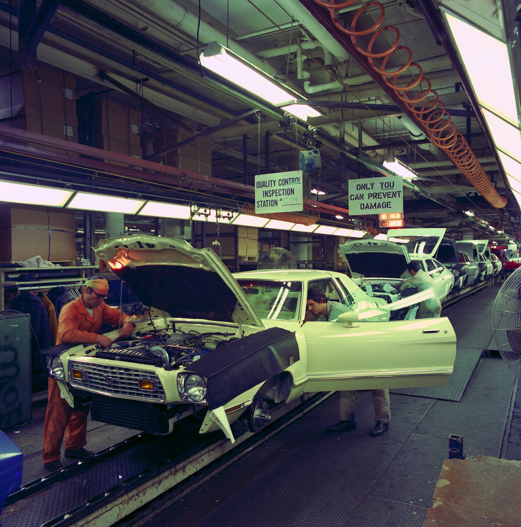 1975 Ford Mustang II at Dearborn Assembly Plant Final Line… Flickr