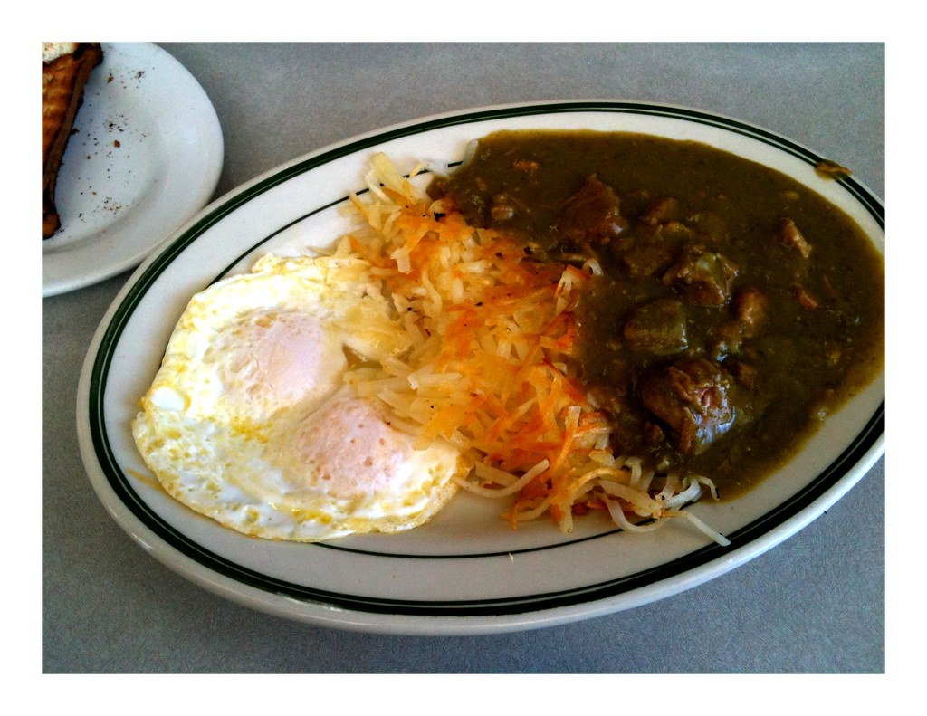 Chili Verde and Eggs, San Martin Café Posted via email fro… Flickr