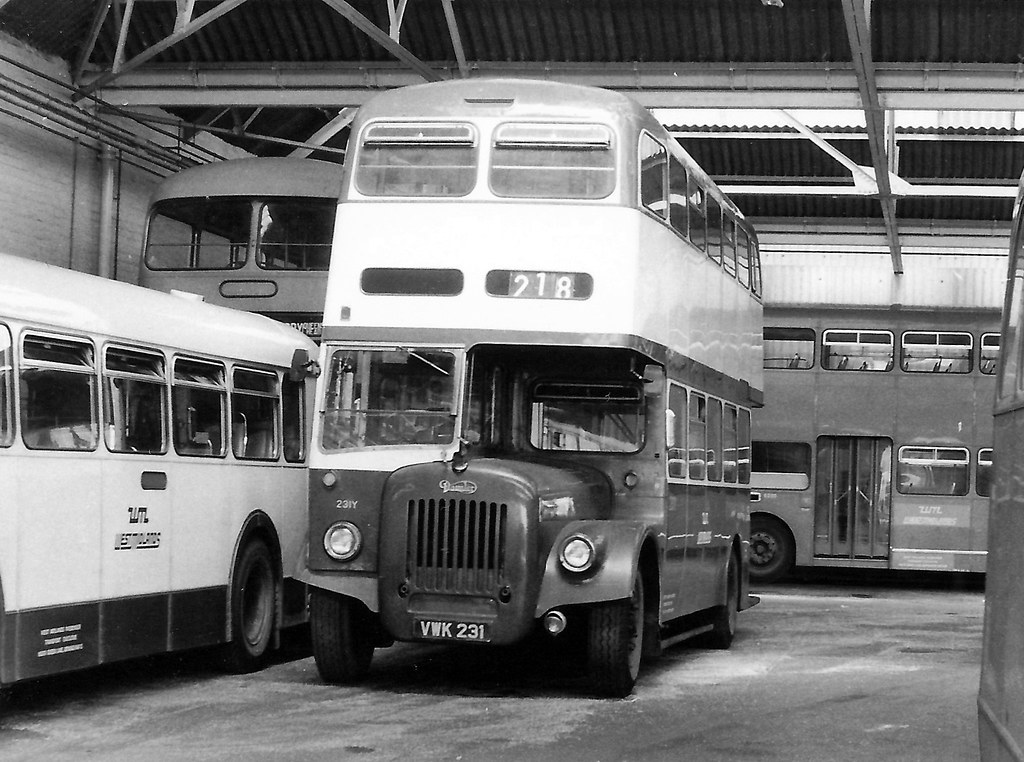 Ex Coventry bus inside Oldbury garage 1974 231Y was one of… Flickr