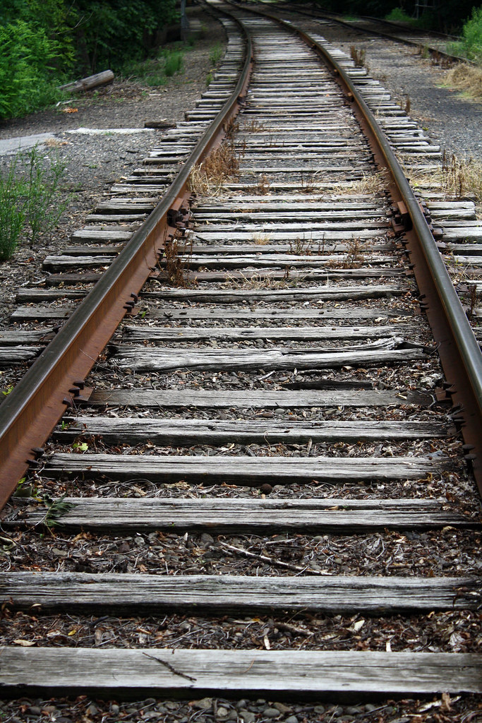 Old railroad tracks in downtown Lewisburg Holly Williman Flickr