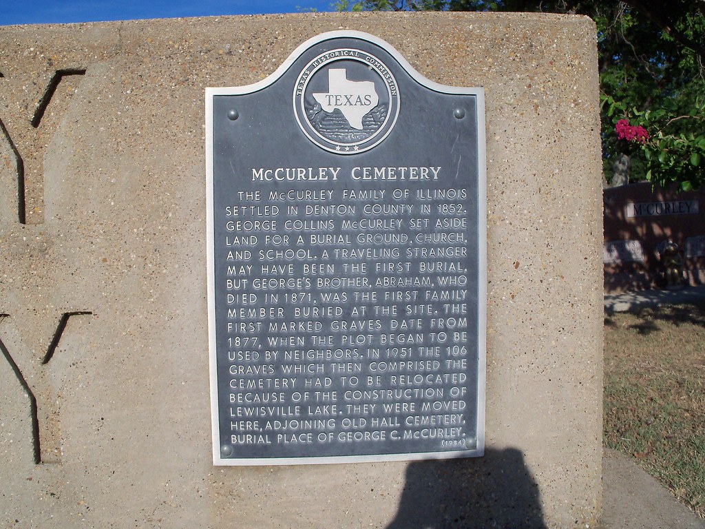 McCurley Cemetery, Lewisville, Texas Historical Marker Flickr