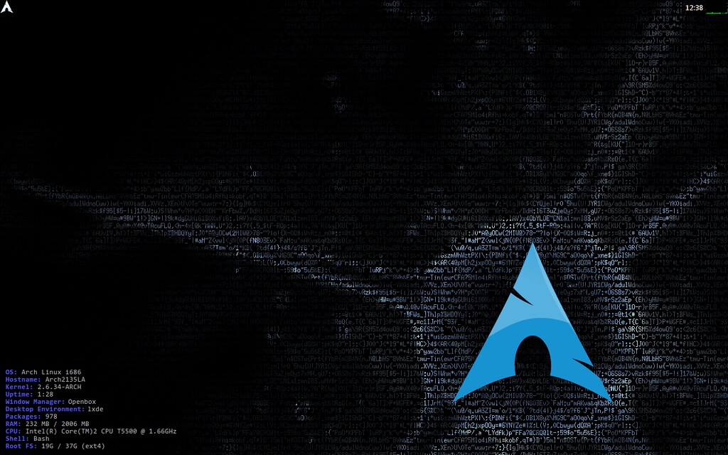 Arch Linux desktop with LXDE Sistema Operativo Arch Linux… Flickr