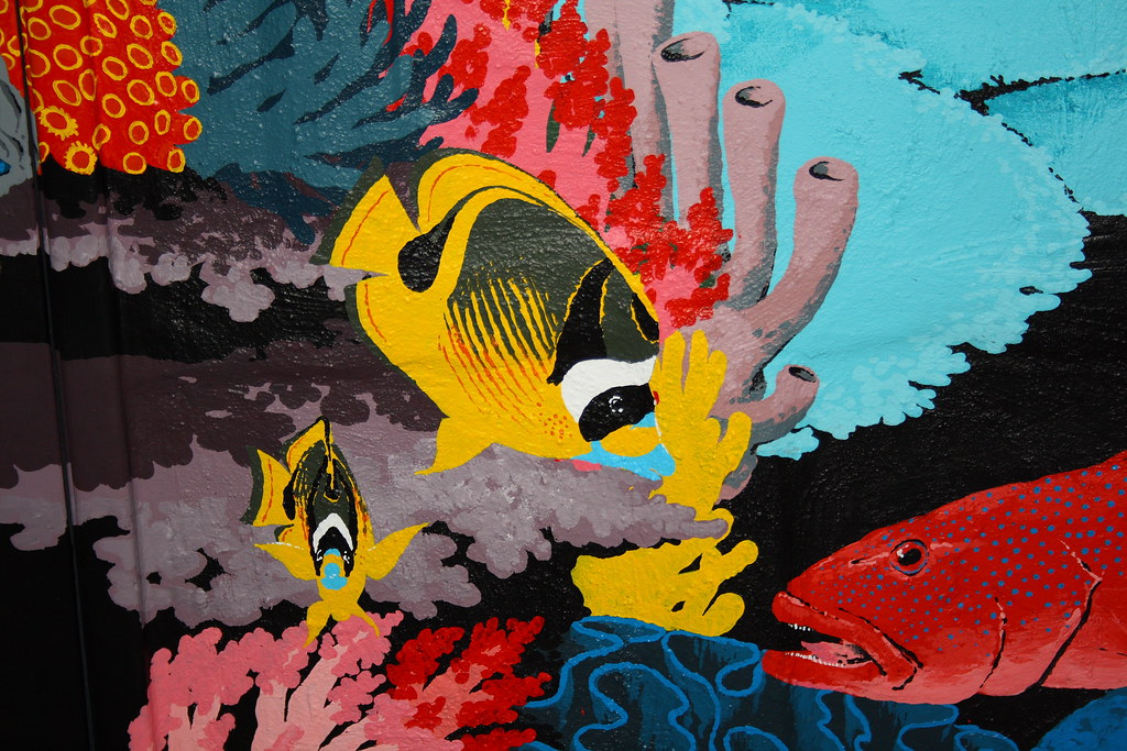 Ningaloo Reef Dreaming Mural by Mark Bell IMG8839… Flickr