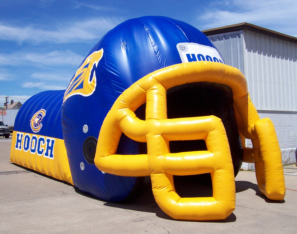Inflatable Football Tunnel Super Helmet Combination Flickr