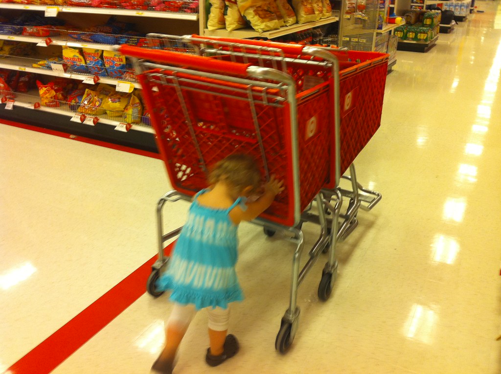 I push Target carts to strength train Better than doing s… Flickr