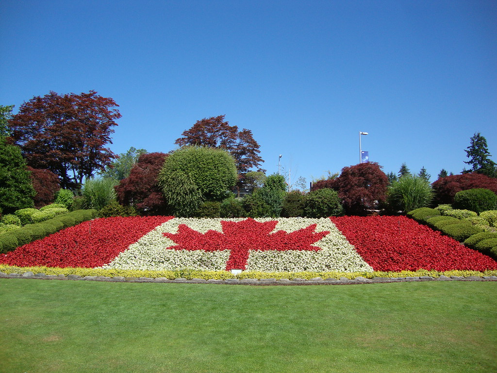 DSC03214 Flowers arranged to form the Canadian flag Eric Stuve Flickr