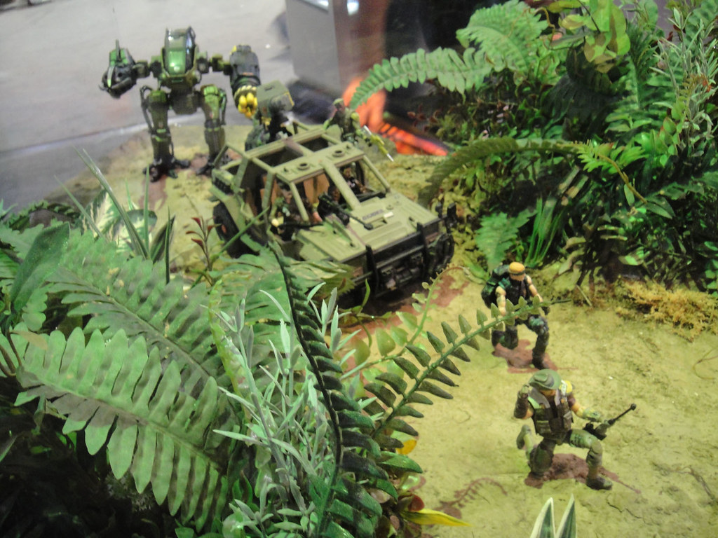 ComicCon 2010 GI Joe action figure diorama (jungle) a photo on