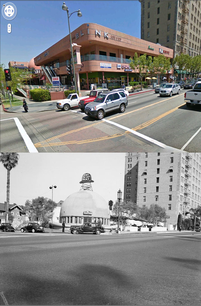 ne corner of alexandria and wilshire 1937 and now the brow