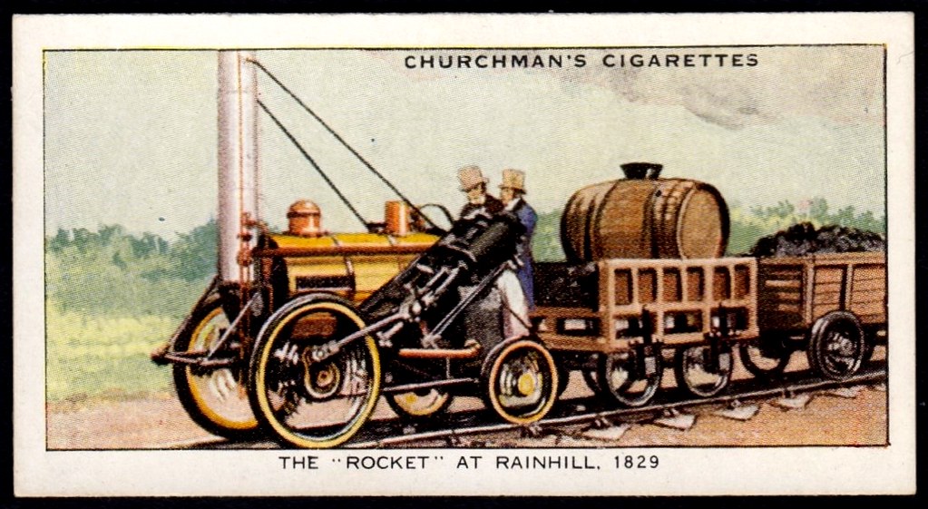 Cigarette Card Rainhill Trials, the "Rocket" Churchman's… Flickr