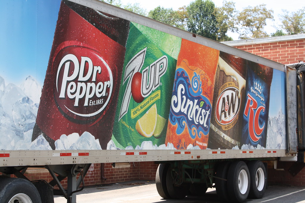 Dr Pepper trailer West Jefferson, NC 2010. drpep Flickr