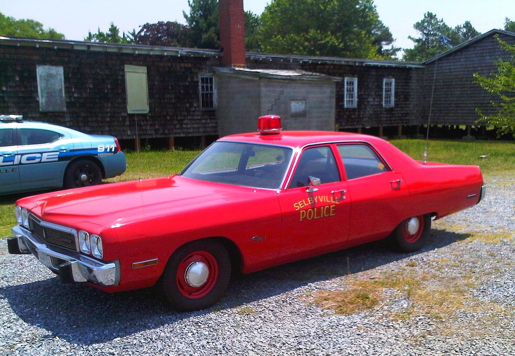 Selybville, Delaware Police Historic red police car. At on… Flickr