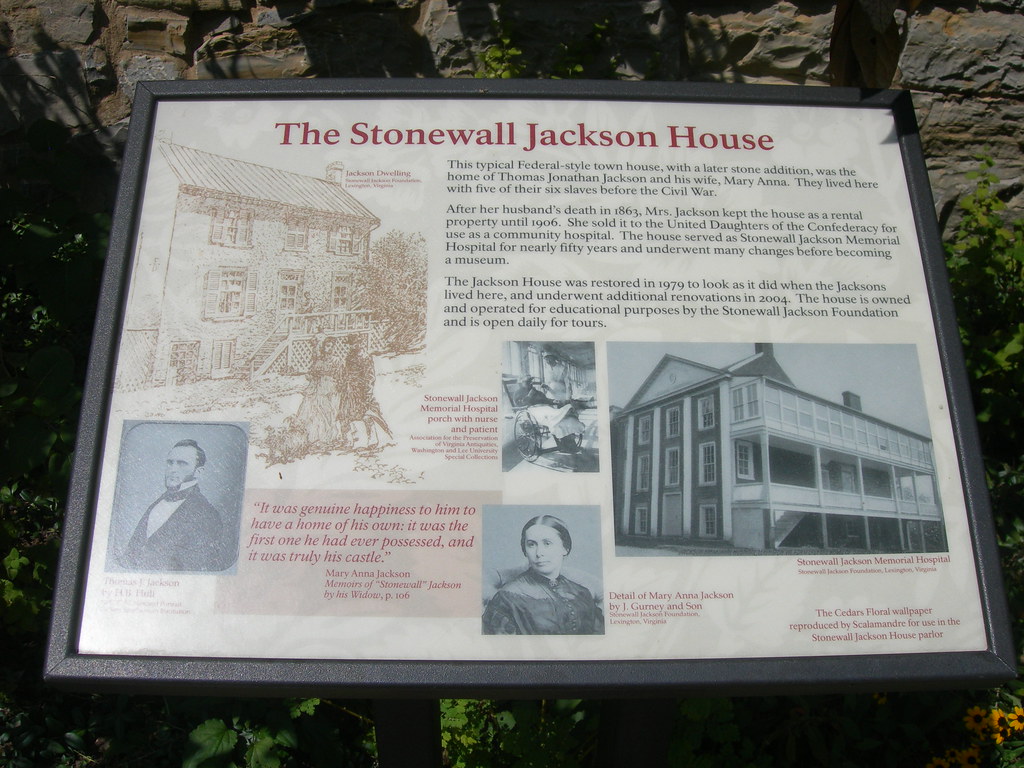 Stonewall Jackson House Historic Plaque Downtown Lexington… Flickr