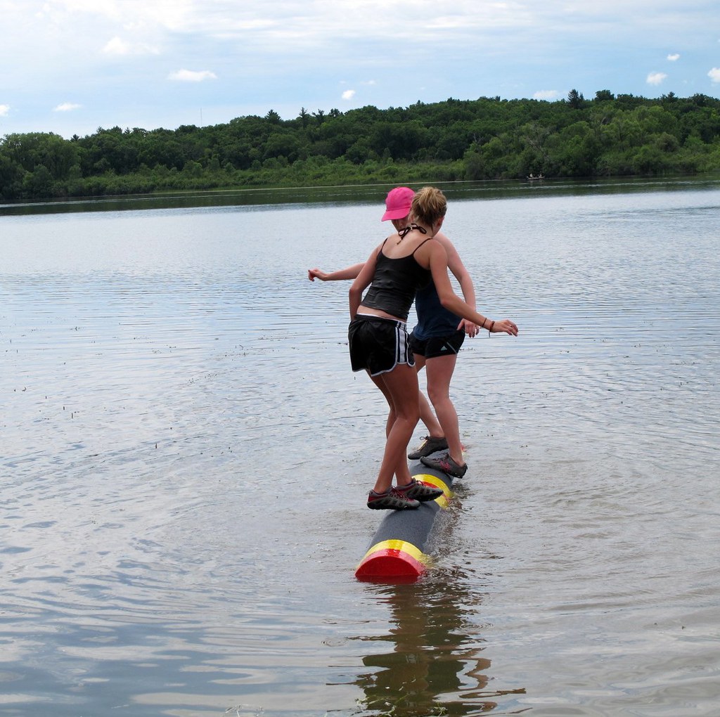 Lumberjack games Log rolling, Lake Wingra, Madison Flickr
