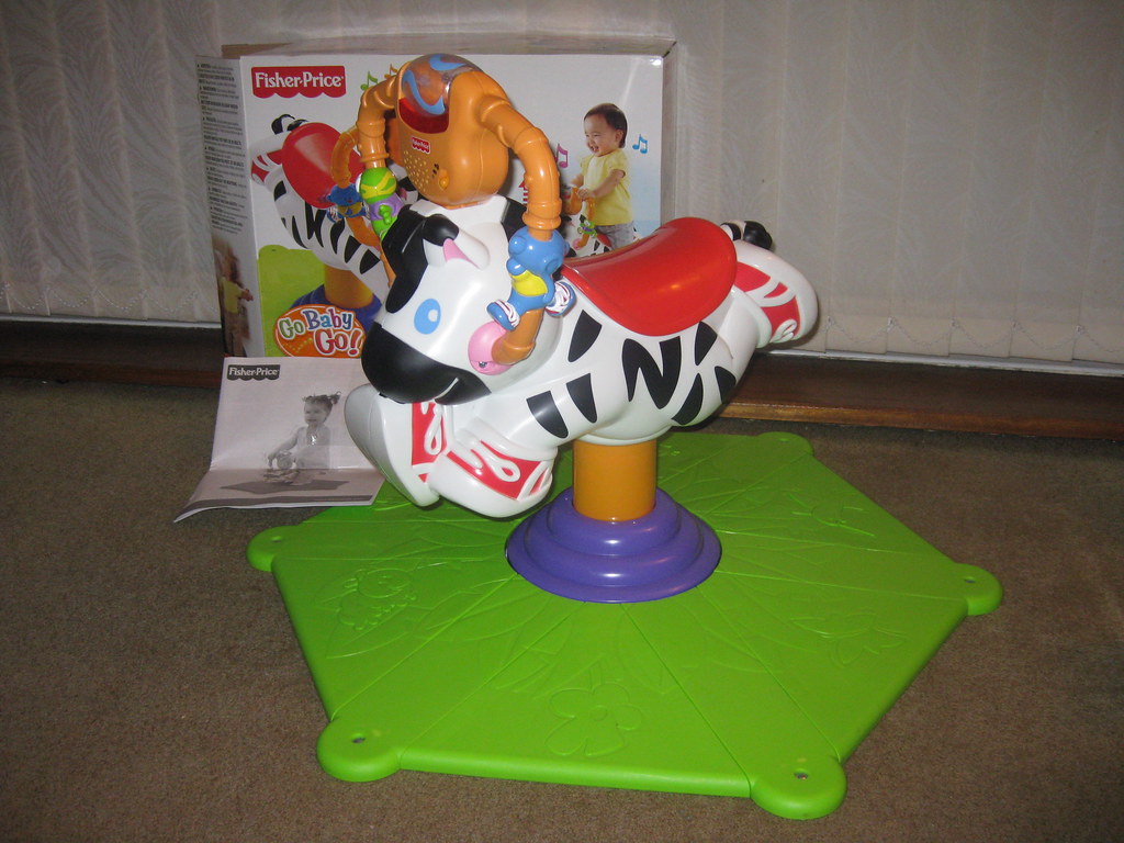 Fisher Price Bounce & Spin Zebra £30. Box and instructions… Flickr