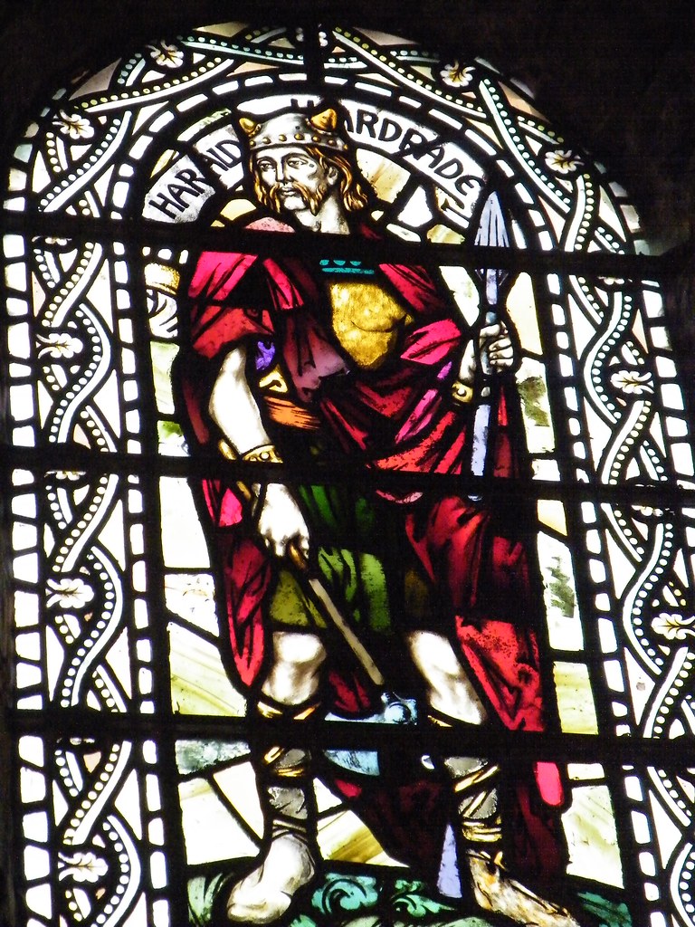 Viking Stained Glass Looking inside St. Magnus to the Viki… Flickr