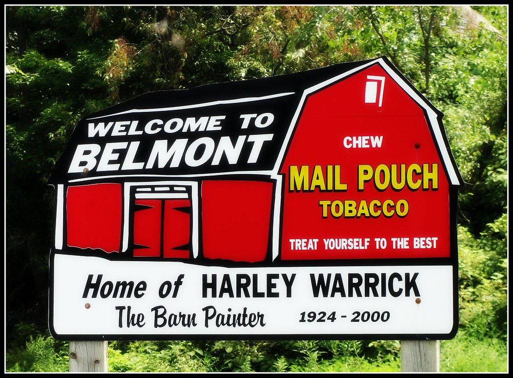 Ohio Belmont Belmont, Belmont County, Ohio. Mail Pouch T… Flickr