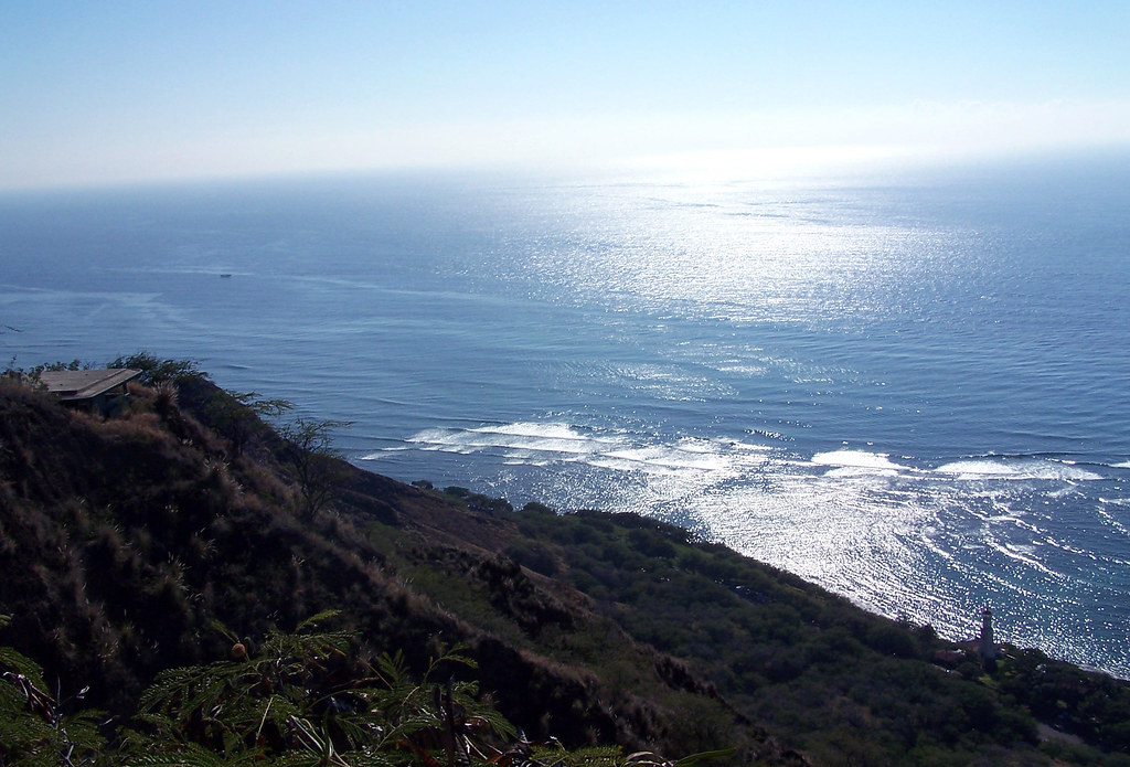 Diamond Head A view of the ocean from Diamond Head Chelsea K Flickr