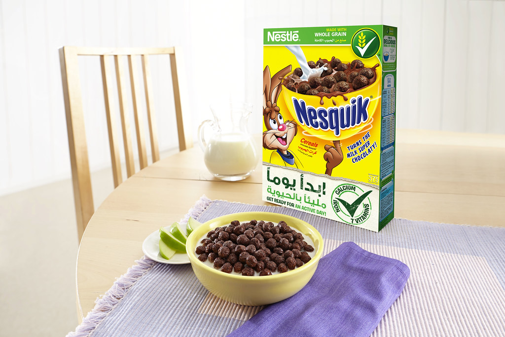 Renovated Nesquik cereal with less than 9g sugar per 30g s… Flickr