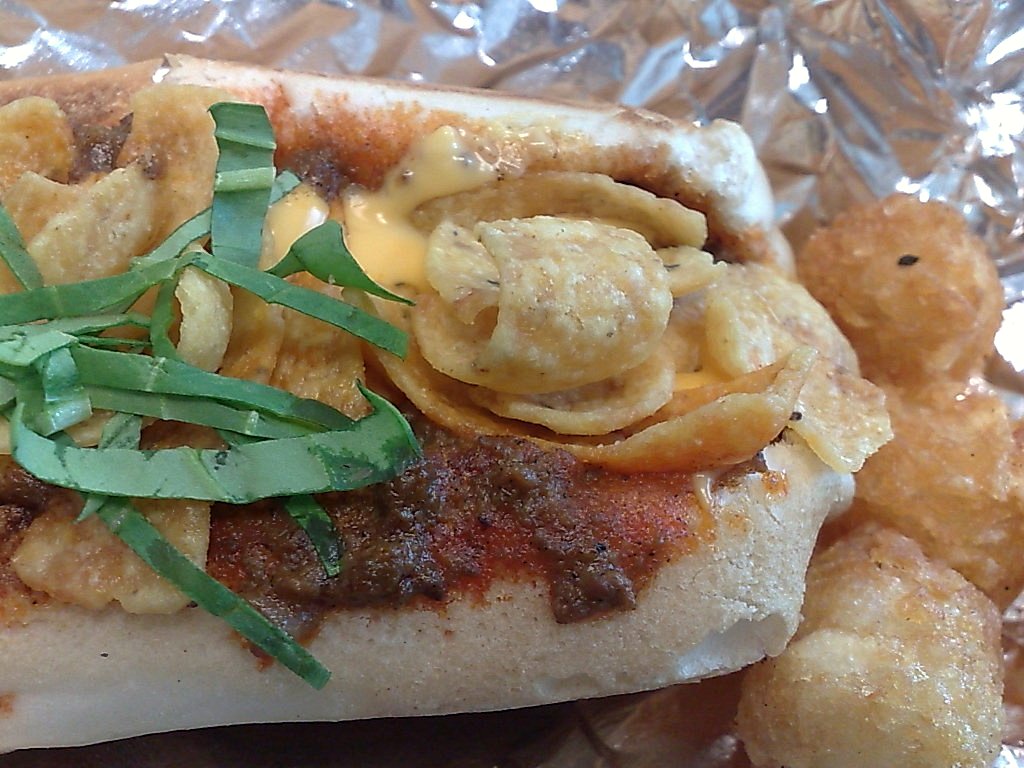 "Trailer Trash" hot dog from Dogtown Dogs Hot dog with
