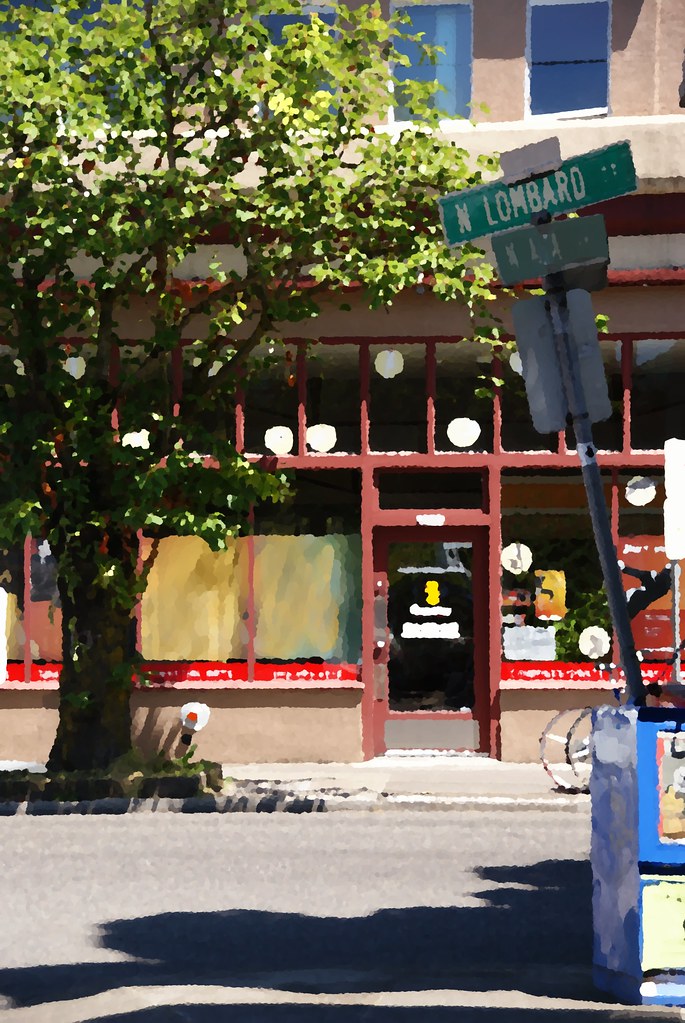 N Lombard & N Alta The Center of St Johns Oil Paint Ef… Flickr