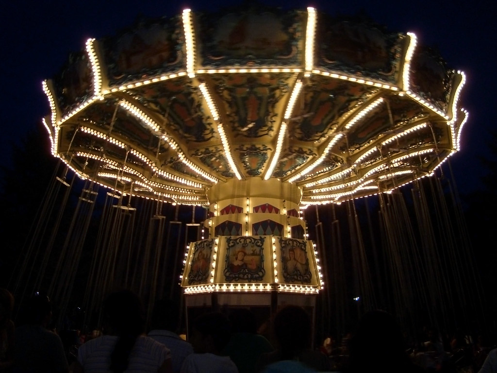 Canada's Wonderland night ride Swing of the Century. My … Flickr