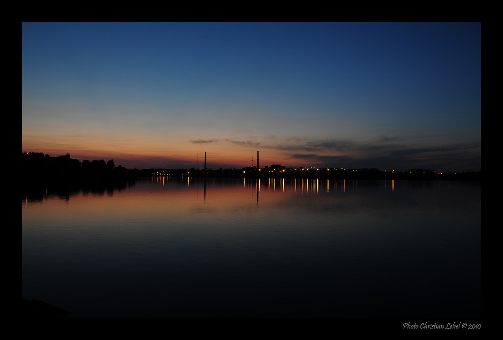 Osisko Couché de soleil sur le lac Osisko à RouynNoranda Christian