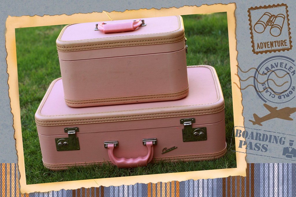 Pink Vintage Luggage!! ♥ ♥ ♥ You don't know how long I hav… Flickr