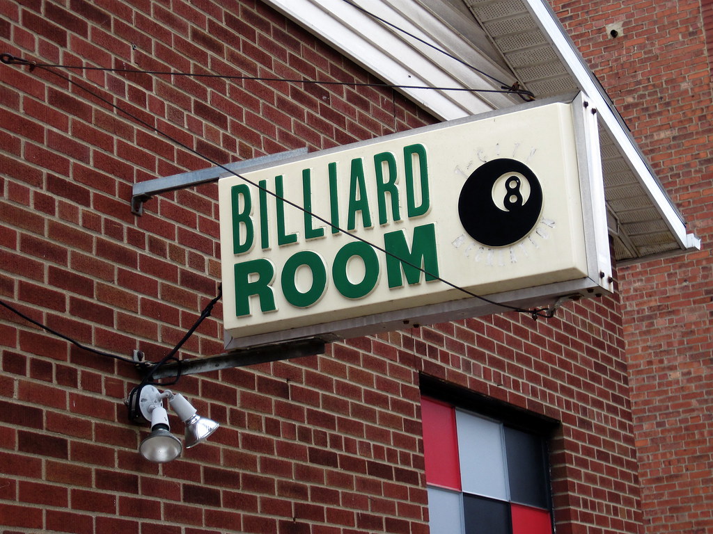 Billiards, Zanesville, OH Sign for a pool hall in Zanesvil… Flickr