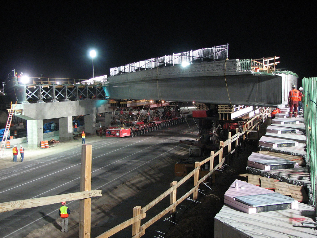 Pioneer Crossing Bridge Move The Pioneer Crossing bridges … Flickr