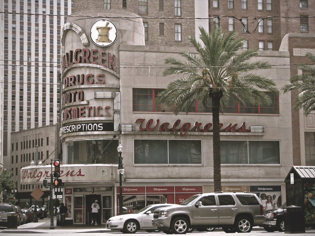 New Orleans Walgreens in New Orleans on Canal Street. Madeleine