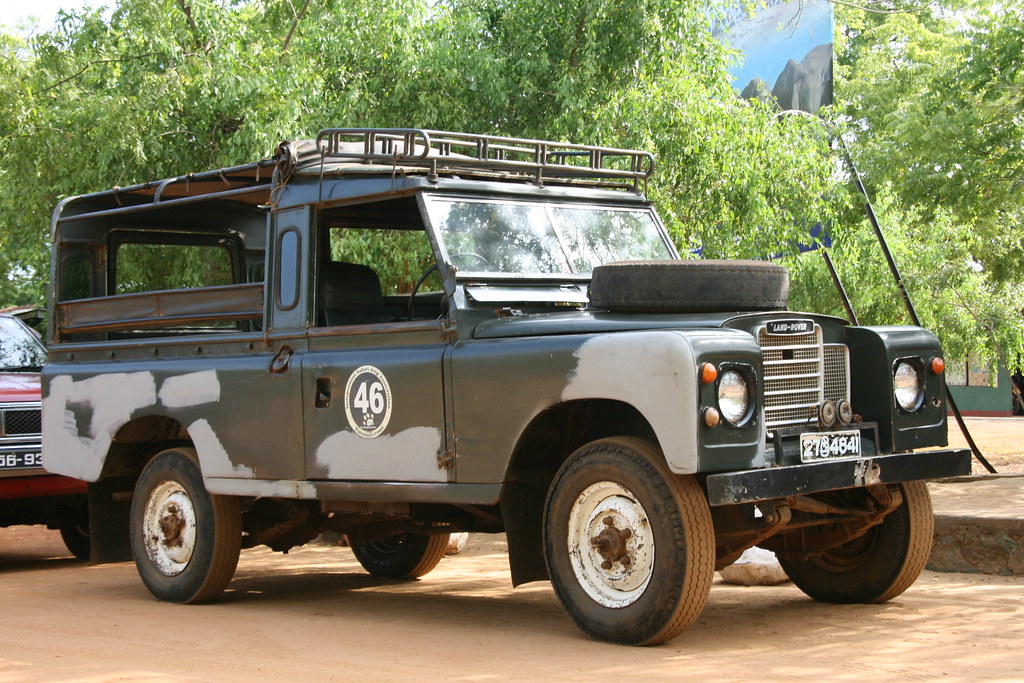 Land Rover Our really old Land Rover. With the number 46, … Flickr