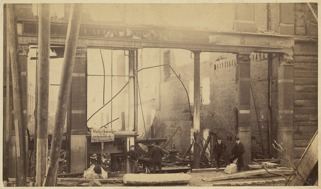 Boston Fire of 1872, remains of Claflin Larrabee building Flickr