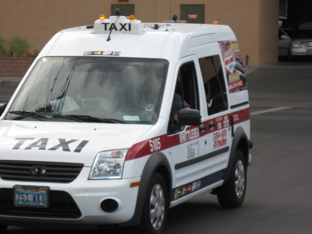 Las Vegas taxi Ford Transit Connect taxi in service with B… Flickr