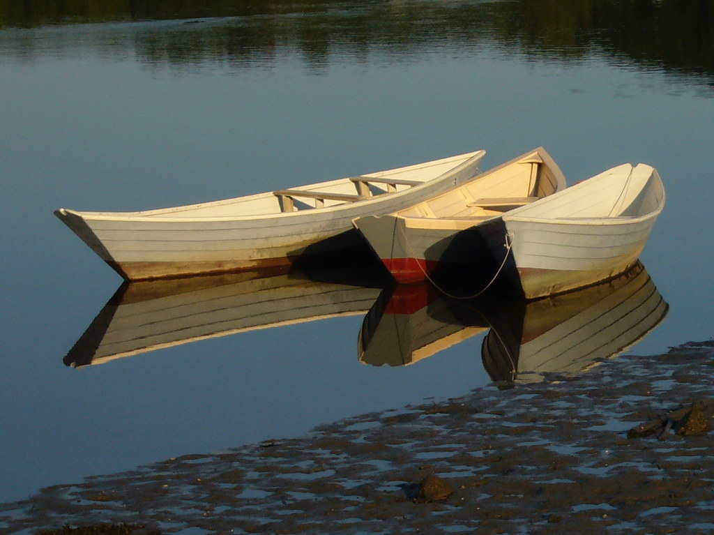 3 Dories {4/365} Low tide on the Kennebunk River S Downing Flickr