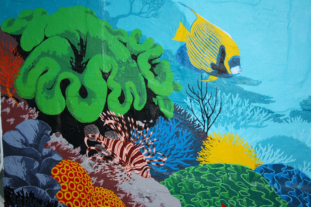 Ningaloo Reef Dreaming Mural by Mark Bell IMG9505… Flickr