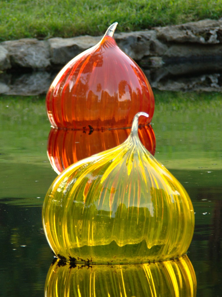 Water Balls These interesting glass "balls" were floating … Flickr