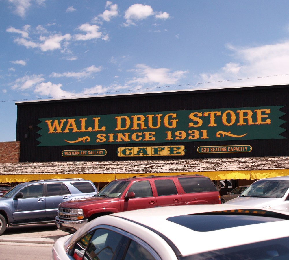 Wall Drug parking Wall Drug in Wall, South Dakota Craig