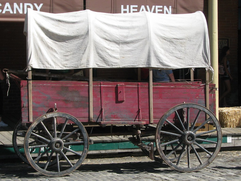 Covered Wagon 4 1 Photographed at the Gold Rush Days Sa… Flickr