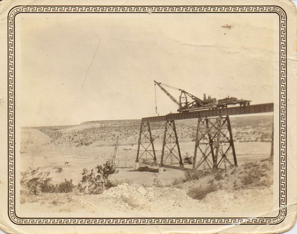 Railroad Bridge Construction, Presidio, Texas 1930 Flickr