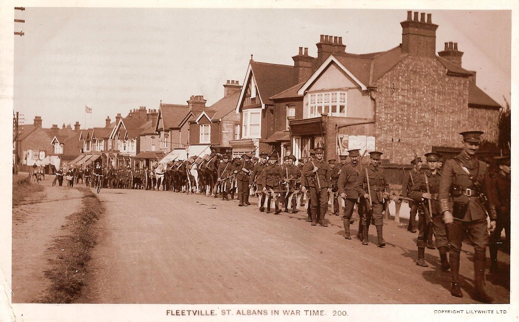 Fleetville, St Albans in War Time Lilywhite postcard Kings… Flickr