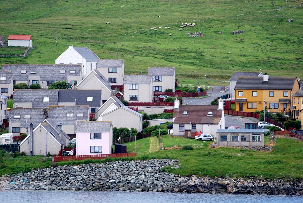 Mossbank Shetland The Village of Mossbank as seen from t… Flickr