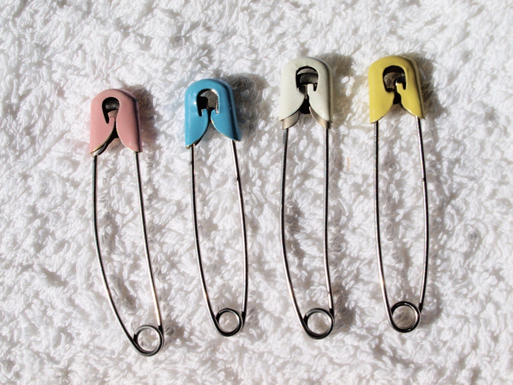 Traditional nappy pins Old fashioned metal nappy pins now … Flickr