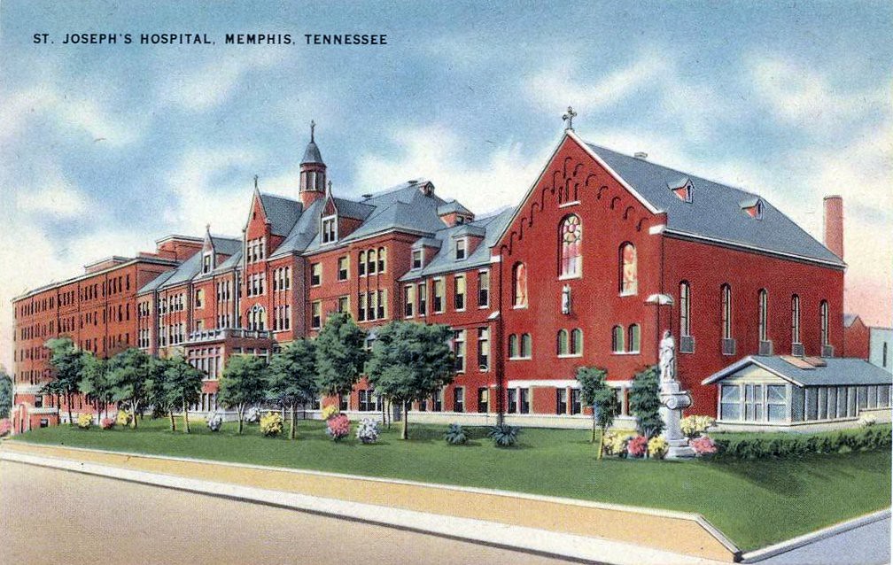 St. Joseph's Hospital, Memphis, Tennessee c. 1930s? ⓑⓘⓡⓒⓗ from