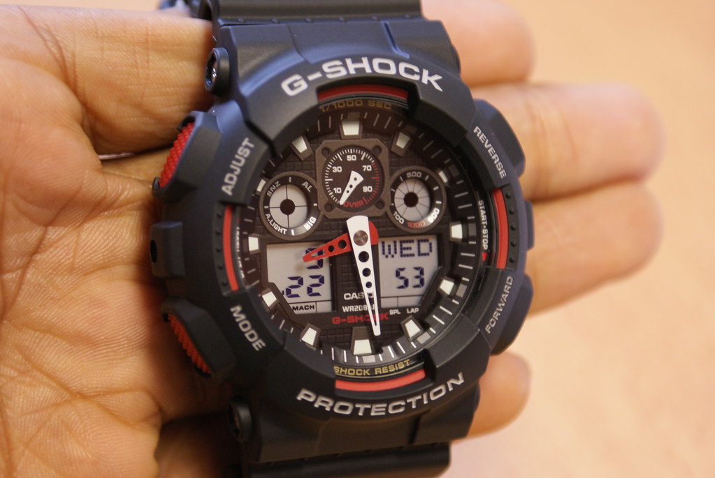 Casio GShock Chronograph Dial Black Strap Gents Watch GA1001A4ER a photo on Flickriver